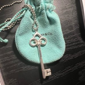 Authentic Tiffany sterling silver chain and pendant